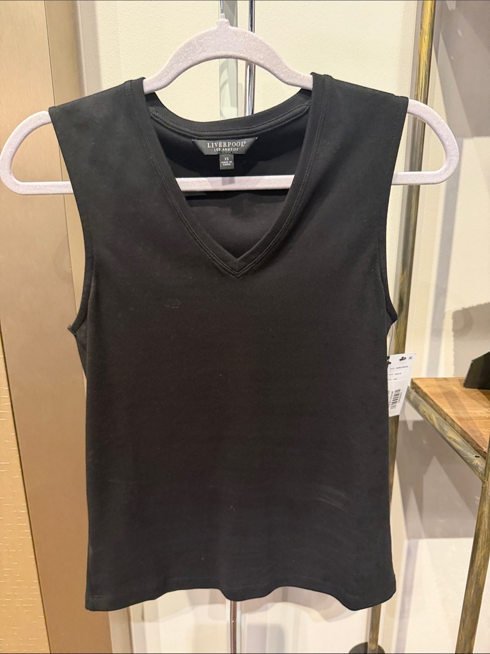 Liverpool Black V-Neck Tank Top